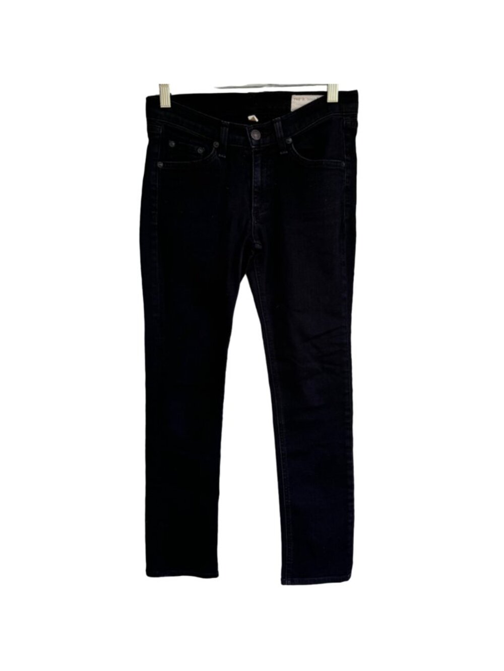 Rag & Bone Women's Coal Skinny Jeans Size 26 Button Fly Cotton Denim Designer - Picture 7 of 15